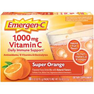Emergen-C 1000mg Vitamin C with Antioxidants B Vitamins and Electrolytes 30 Count